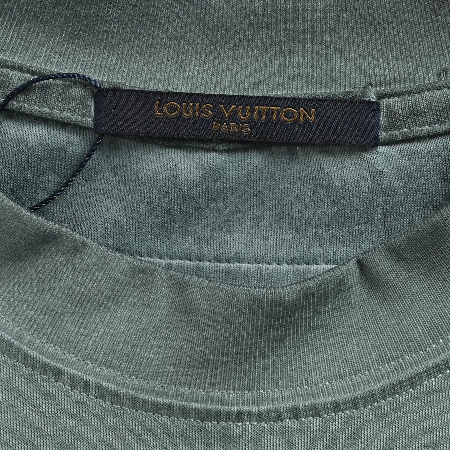 Louis Vuitton/Louis Vuitton presbyopia burnt flower washed distressed short sleeves